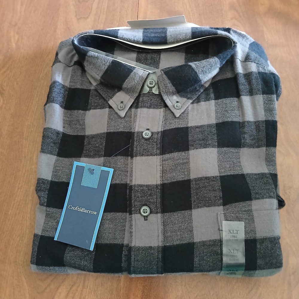 Mens Tall Flannel Shirt - Picture 2 of 7